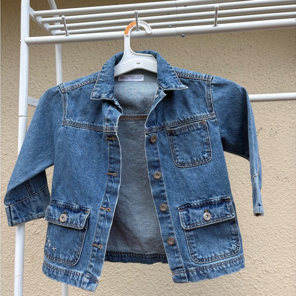 Zara Kids Blue Denim Jacket with Pockets